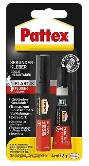 Pattex Kontakt-, Sekundenkleber Sekundenkleber Plastik flüssig 4ml/2g - Bild 1 von 2