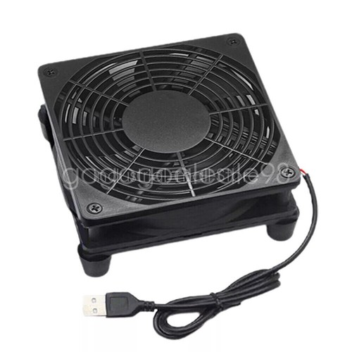 Bricolage PC Refroidisseur Routeur TV Box Ventilateur de Refroidissement Sans Fil Silencieux Son DC 5V USB Alimenté - Photo 21/28
