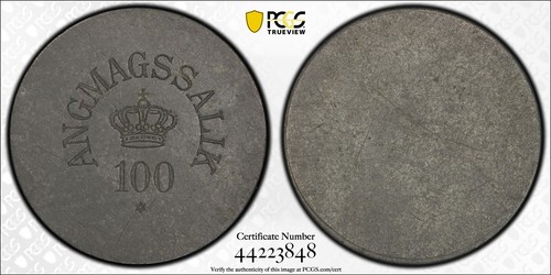 Greenland, Angmagssalik - (1894) Royal Greenland Trading 100 PCGS AU55 Token  - Bild 1 von 2