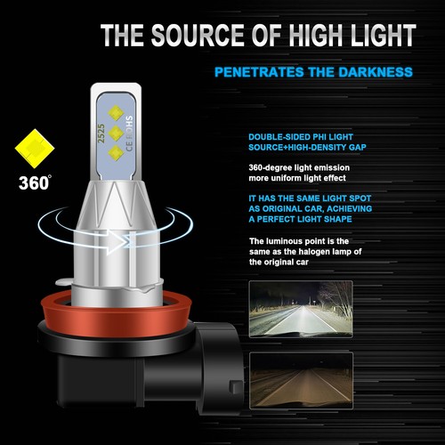 Faro delantero brillante HID alto-bajo + bombillas antiniebla LED para BMW X5 2007-2015 - Imagen 14 de 18