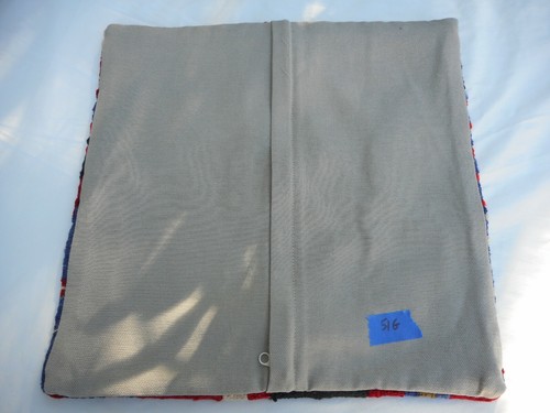 Unique Kilim Pillow Cover 16x16" Case from Kilim Rug Hidden Zipper Amazing Work - Picture 9 of 9