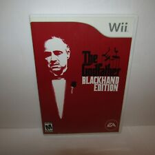 The Godfather Blackhand Edition Nintendo Wii Game with Manual Tested Stained Art