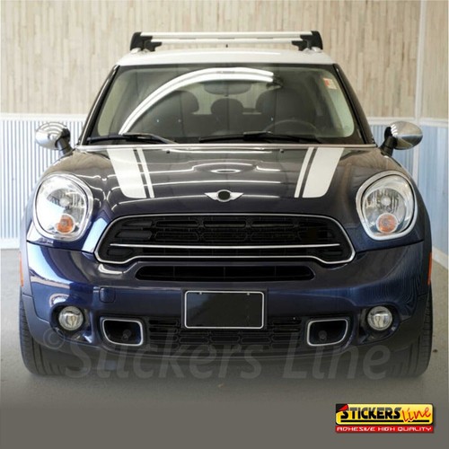 Adesivi cofano anteriore Mini Cooper COUNTRYMAN S D ONE strisce M1 fasce adesive - Imagen 6 de 6