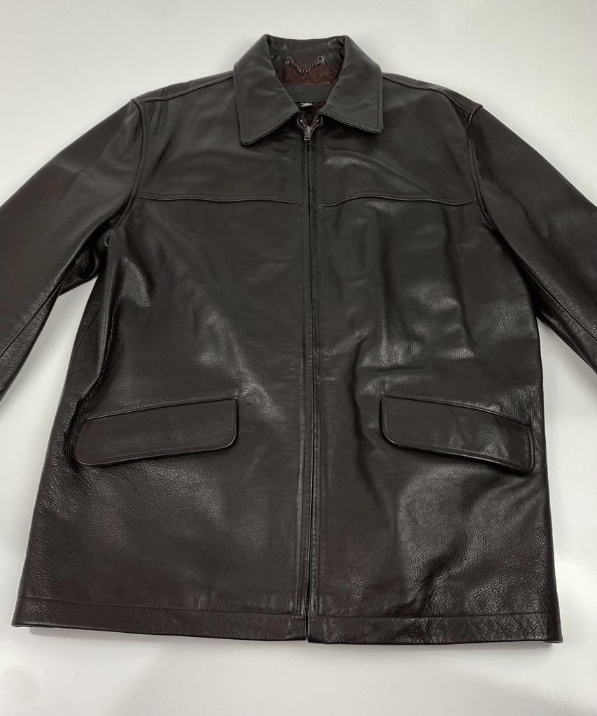 Vintage 1980s J. Crew Quilted Lined Leather Jacket Mens Vintage 1980s J. Crew Quilted Lined Leather Jacket Mens