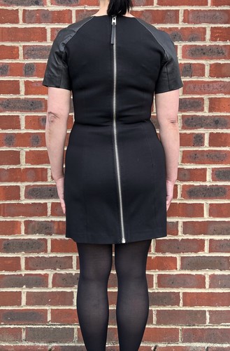All Saints Ladies FELIZ Leather Dress UK10 EU38 US6 A360 - Picture 4 of 9