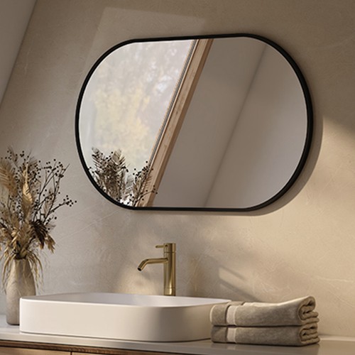 EMKE Large Oval Wall Mounted Mirror Farme For Bathroom Bedroom Makeup Dressing - Picture 7 of 15
