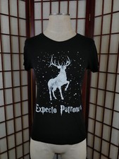 Harry Potter T Shirt Size Large Black Expecto Patronum Patronus Hogwarts