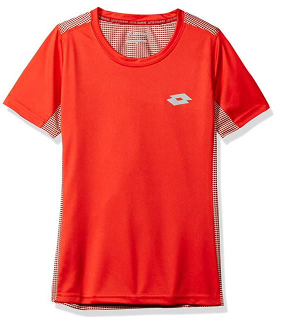 Lotto Youth Sports Training Shirt Soccer Wicking Soft Red Youth XL