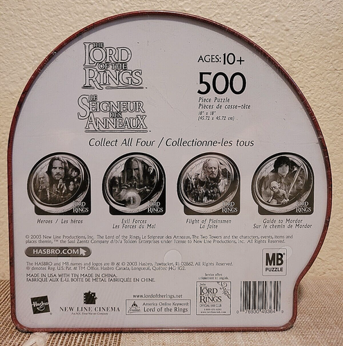 Brandneu Menge 3 2003 Herr der Ringe LOTR 500 Stück Puzzle-Hasbro - Bild 7 von 11