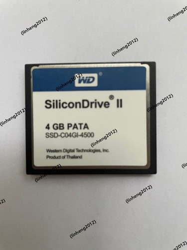 WD   CF   SiliconDrive II CF 4GB Compact Flash PATA  CF CARD SSD-C04GI-4500 - Picture 1 of 2
