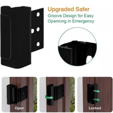 Tamper Proof Aluminum Door Reinforcement Buckle Essential Home Security Feature