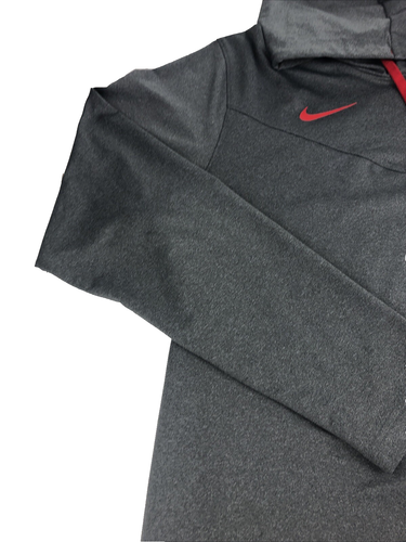 Nike Ohio State Buckeyes Sudadera con Capucha Para Hombres Grande Gris Dri Fit Pullover Ligero - Imagen 4 de 15