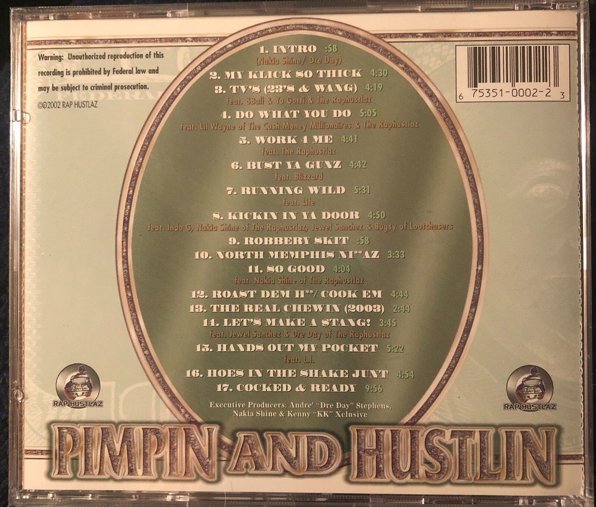 KINGPIN SKINNY PIMP - Pimpin & Hustlin (Factory Sealed CD, 2002