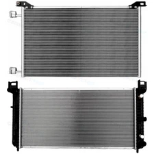 Aluminum Radiator & A/C Condenser Kit for Chevrolet Avalanche 1500 GMC Yukon