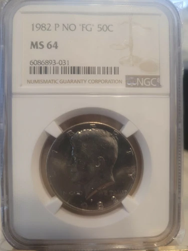 1982-P 50C NGC MS 64 No "FG"  