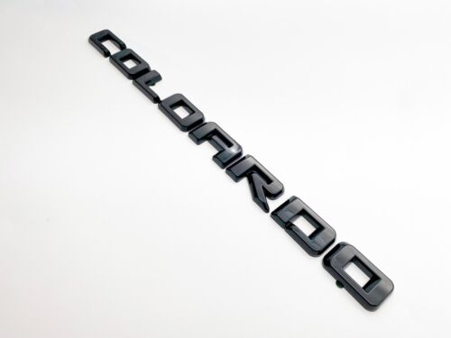 Overlay Emblems 2021-2022 Chevrolet Colorado LT V6 Black Body Side Emblems - Picture 2 of 6