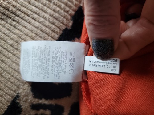 Falda CABI Mujer 6 Naranja Cúrcuma 3099 Lápiz Superposición en Niveles Ponte Tejido Carrera - Imagen 8 de 8
