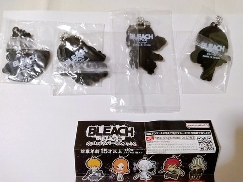 Bleach figure rubber key chain Lot 4 set mascot Bandai Japan z q6 - Picture 4 of 8