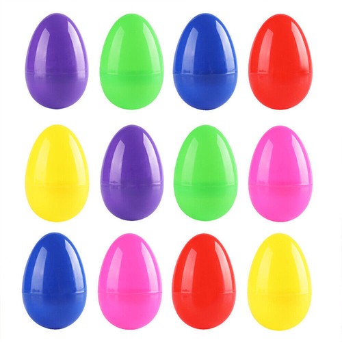 Hollow Plastic Filler Eggs Easter Egg Hunt Childrens Gift Game - Picture 9 of 28