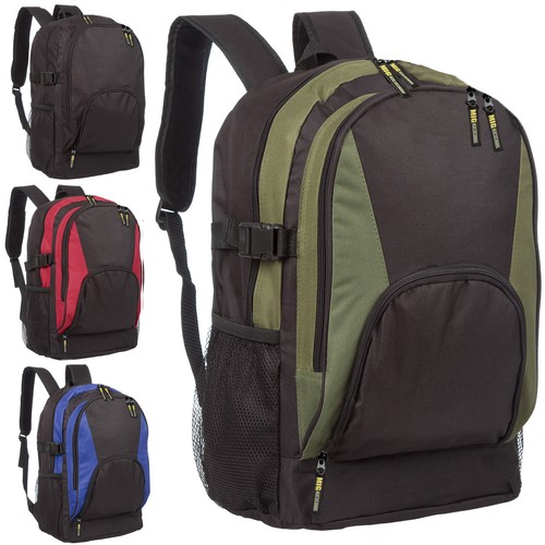 Mens Large Backpack Rucksack Bag - SPORTS TRAVEL SCHOOL HIKING WORK CAMPING BAGS - Foto 1 di 6