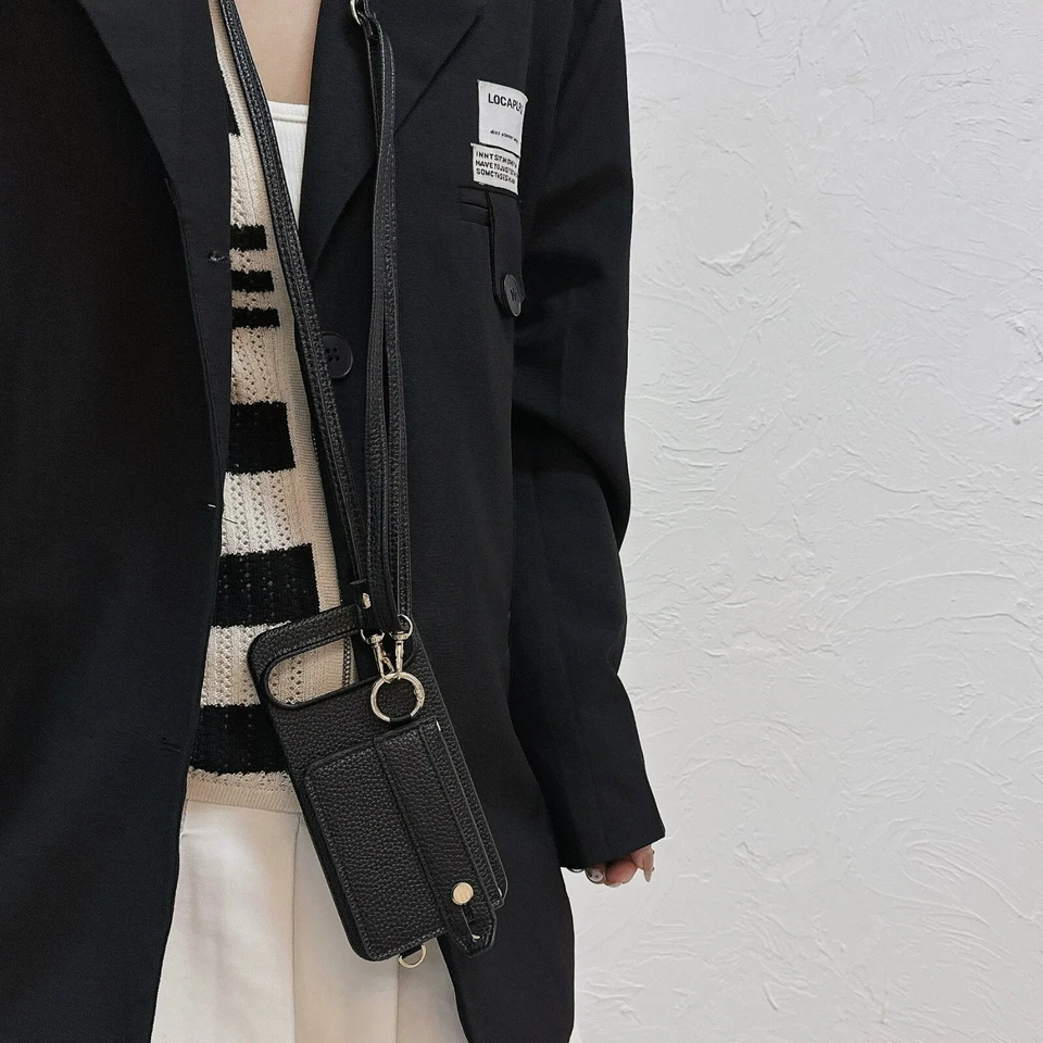 Case For Google Pixel 9 Pro XL 8 7 6 Pro 8A Neck Strap Card Leather Wallet Cover - Image 4 of 4