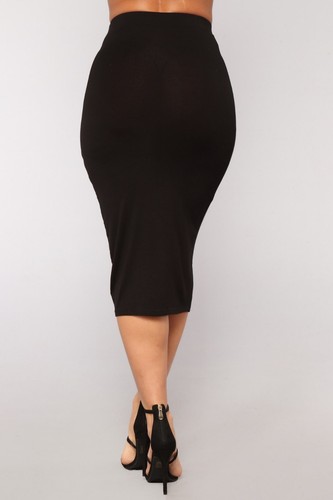 Womens Plain Jersey Bodycon Tube Long Maxi Skirts Ladies Midi Pencil Skirt 6-14 - Picture 130 of 198