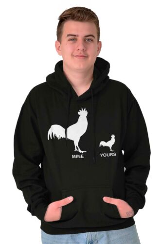 Size Matters Funny Sarcastic Adult Humor Mens Hooded Sweatshirts Hoodie Tops - Picture 3 of 8