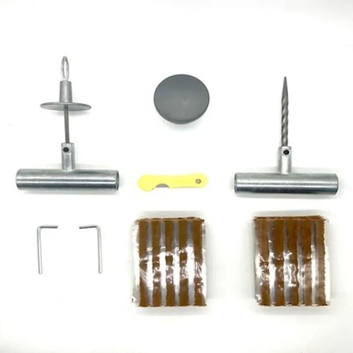 Herramienta de reparación de neumáticos de automóvil Kit de reparación de neumáticos Juego de herramientas de tachuelas 37 piezas Neumático de bicicleta para automóvil - Imagen 17 de 18