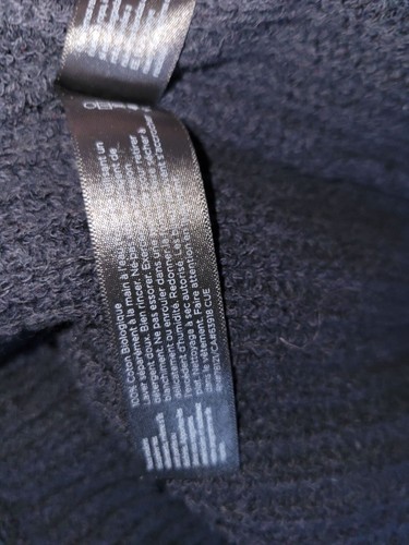 Suéter Eileen Fisher Negro Tejido Abierto Túnica Orgánica 2X Diseñador Cuadrado Transpirable - Imagen 7 de 8