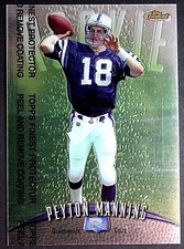 1998 TOPPS FINEST PEYTON MANNING ROOKIE CARD RC #121 WITH COATING COLTS 💎🔥💎🔥