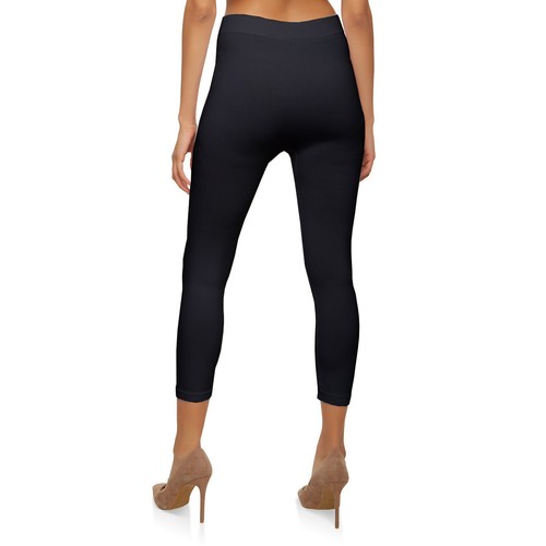 Women's Capri Leggings 3/4 Cropped High Waist Workout Yoga Pants - Picture 3 of 6
