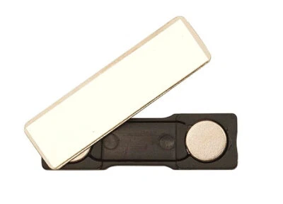 Magnet auf Selbstklebeplatte, Abmessungen: 13x45 mm, z.B. für Namensschilder