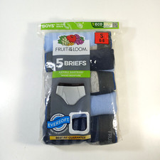 Fruit of the Loom Boys Tag Free Boxer Briefs 5 Pair SZ S 6 8 NEW