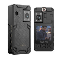 BOBLOV A24 1296P Mini Body Worn Camera 64GB 180  Rotating Lens 1.54" Camcorder