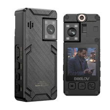 BOBLOV A24 1296P Mini Body Worn Camera 64GB 180° Rotating Lens 1.54" Camcorder