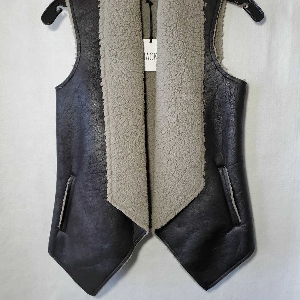 Жилет JACK от BB Dakota искусственной кожи черный с подкладкой женщин XS - Изображение 3 из 4