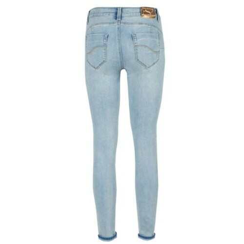 YES ZEE Women's Jeans Trousers Girl Skinny Slim Fit 5 Pockets Stretch P377/W556 - Picture 2 of 5