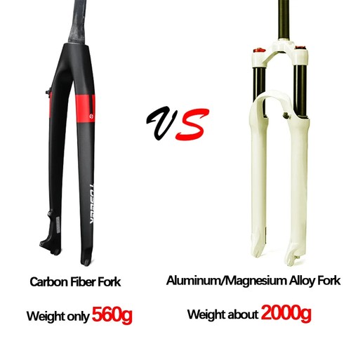 26 27.5 29er MTB Bicycle Carbon Forks Tapered Rigid Straight Fork Disc Brake - Picture 5 of 32