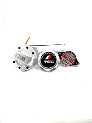 Toyota ae86 TRD racing Gas fuel cap Engine oil cap and radiator cap trio set - Foto 2 di 3