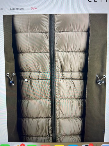 Damen grün 3-in-1 Militärparka in Ramar Tuch mit abnehmbarer gesteppter Jacke - Bild 5 von 5
