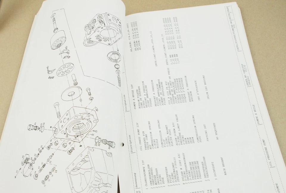 Atlas 70 Radlader Ersatzteilliste Parts List Pieces Rechange 7/1998 - Bild 2 von 2