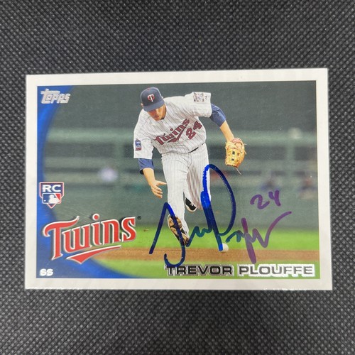 Trevor Plouffe Minnesota Twins signiertes Autogramm 2010 Topps Karte #US-87 ~ COA - Bild 1 von 3