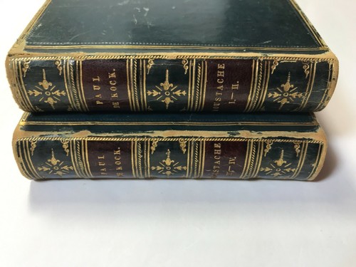 Moustache by Ch. Paul de Kock 1840 Pub: Meline, Cans 2 Volumes Full Leather - Picture 3 of 12
