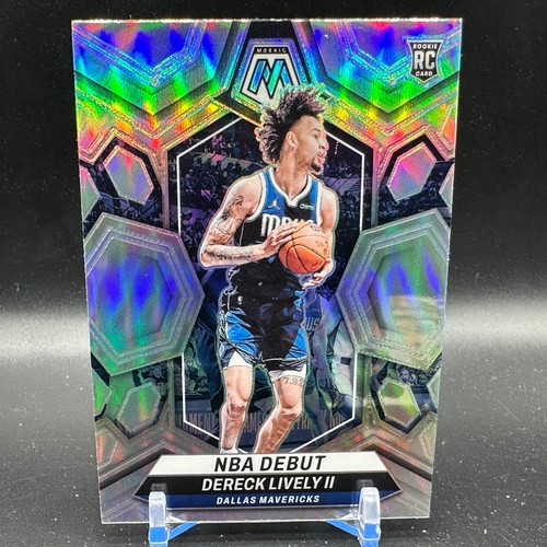 Dereck Lively II Rookie Silver Prizm 2023-24 Panini Mosaic NBA Debut RC #265 - Picture 1 of 2