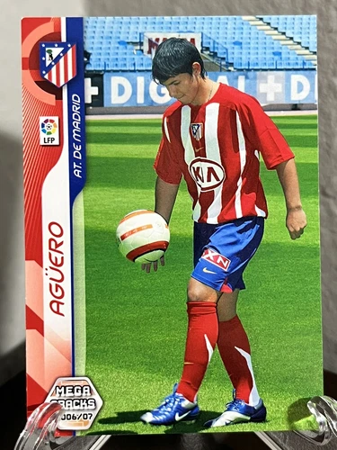 Sergio Aguero Rookie 2006 Panini Megacracks #442 RC Kun Mega Cracks Atletico