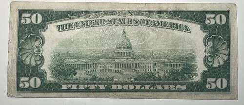 1934 Two 2x50 Fifty Dollar Bills Federal Reserve Notes Boston MA Vintage (A) - Picture 14 of 15