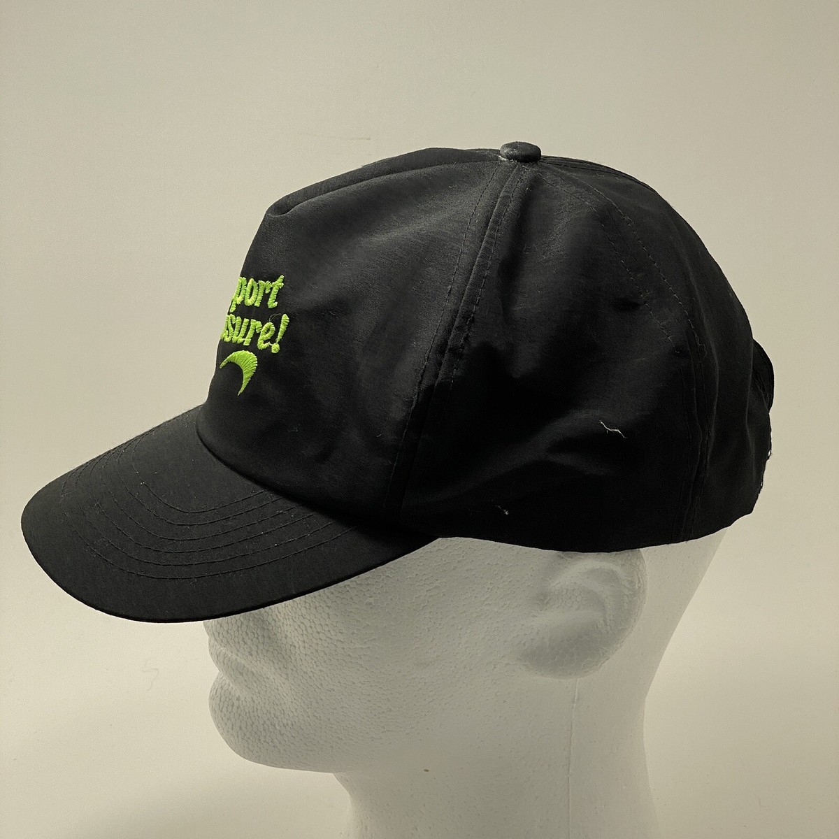 Newport pleasure! ナイロンキャップ 帽子 ヴィンテージ Vintage 90s Newport Pleasure Black Promo Hat SnapBack