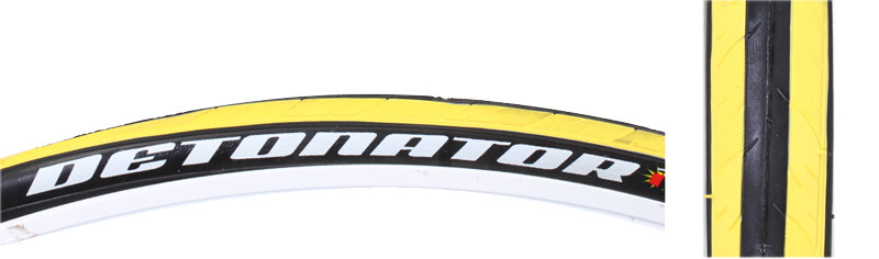 Maxxis Detonator Tire Max Detonator 700x23 Bk yl Fold 60dc sw Maxxis Detonator Tire Max Detonator 700x23 Bk yl Fold 60dc sw