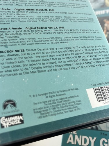 6 Vintage The Andy Griffith Show 1960's Collector's Editions VHS (re-tv) 1999 - Picture 6 of 11