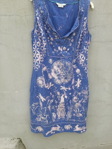 Abito da donna Goblincore Pixie Fae stampa OOAK boho hippie psytrance - Foto 7 di 17